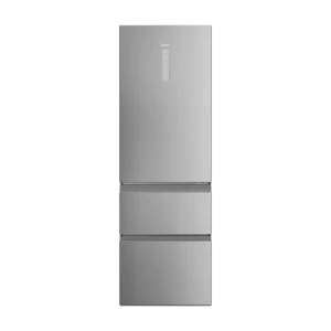Frigorífico combi - Haier Series 5 HTW5618CNMG, No Frost, 185 cm, 360 l, Clase C, WiFi, My Zone, Inox