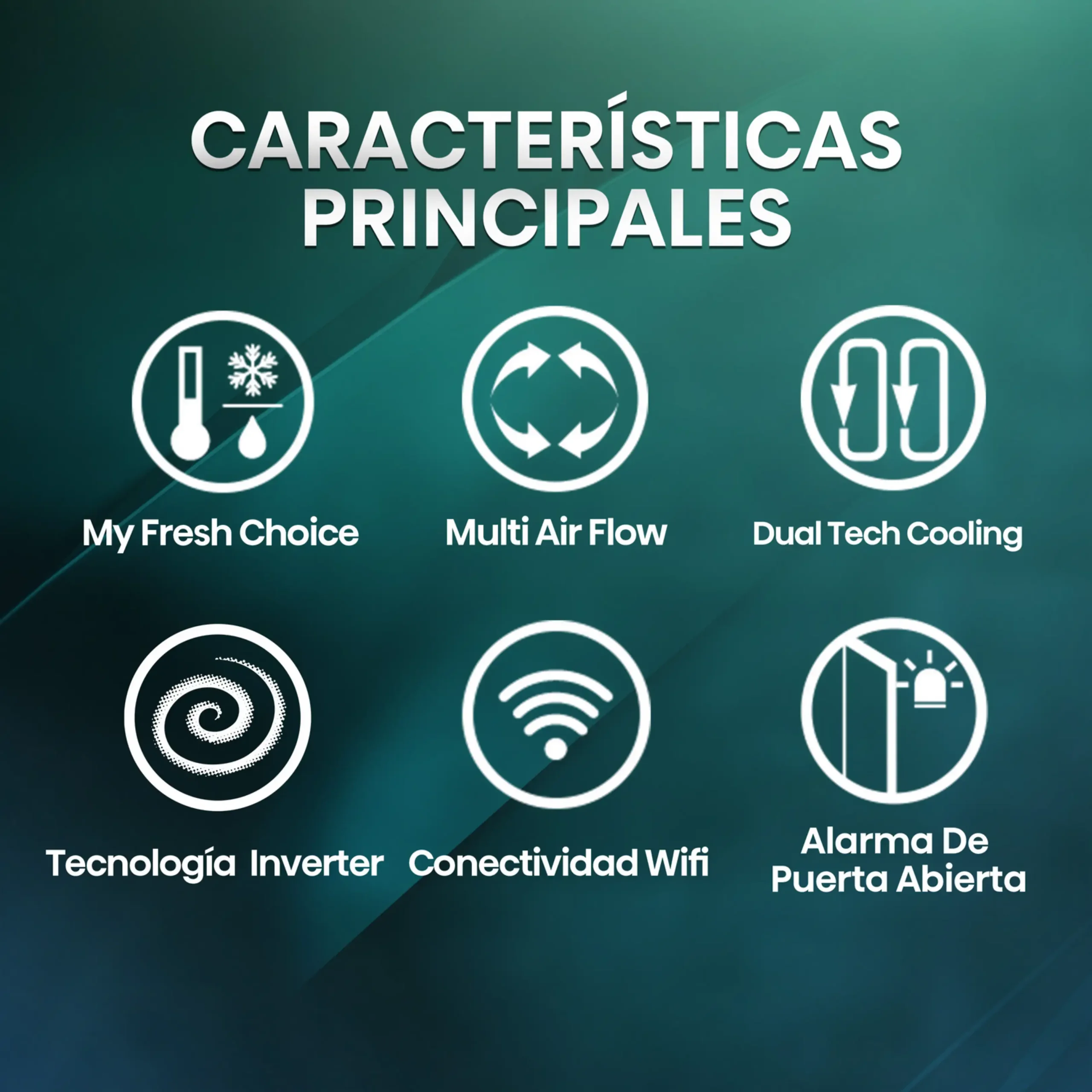 Frigorífico americano - Hisense RQ5P470SETE, Total No Frost, 178.5 cm, 483 l, WiFi, Inverter, Cristal Blanco – Image 11