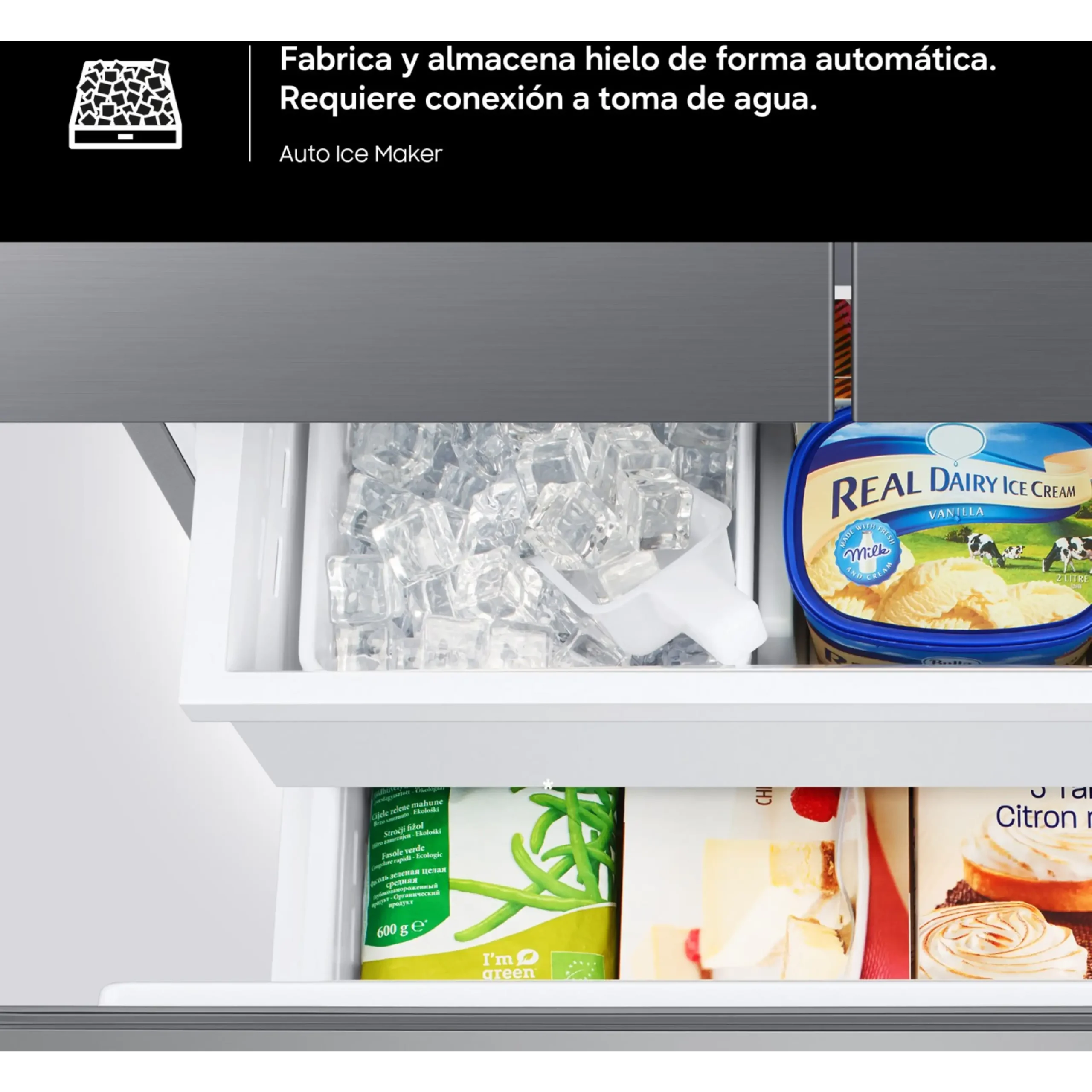 Frigorífico americano - Samsung RF50C530ES9/EF, Twin Cooling Plus, No Frost, 177.6 cm, 495 l, Dispensador agua y hielo, Inox – Image 6