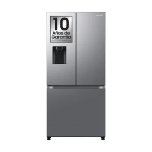 Frigorífico americano - Samsung RF50C530ES9/EF, Twin Cooling Plus, No Frost, 177.6 cm, 495 l, Dispensador agua y hielo, Inox