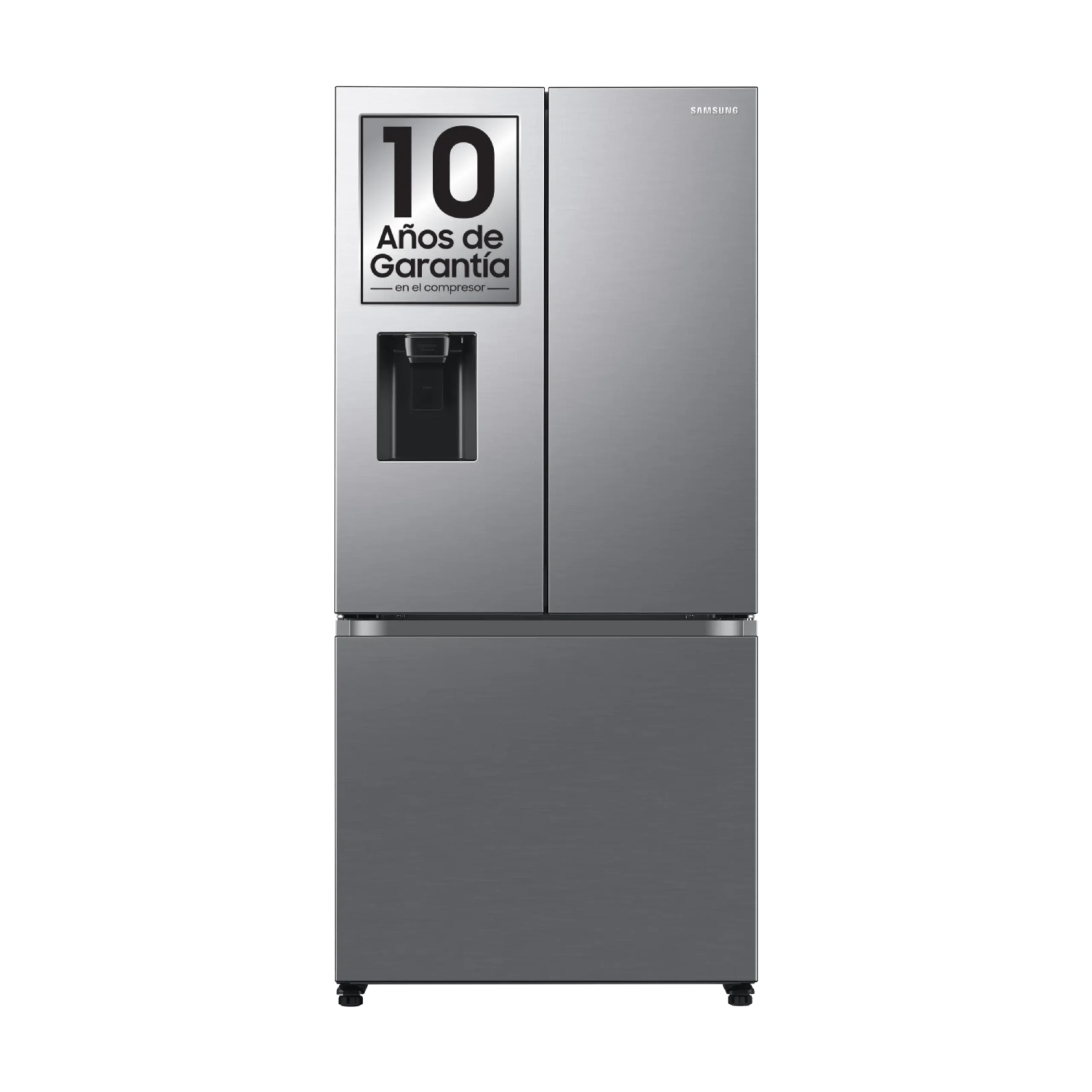 Frigorífico americano - Samsung RF50C530ES9/EF, Twin Cooling Plus, No Frost, 177.6 cm, 495 l, Dispensador agua y hielo, Inox