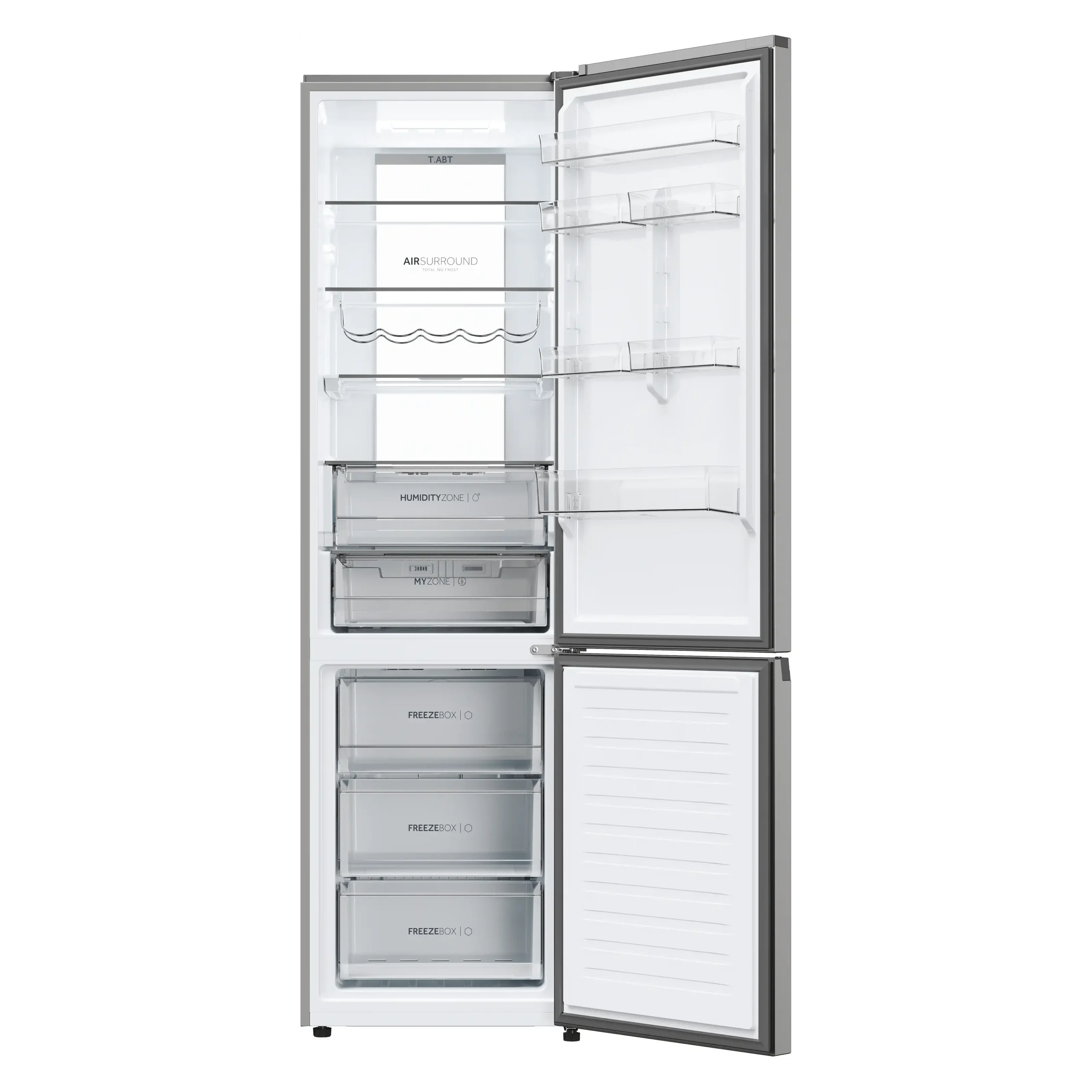 Frigorífico combi - HAIER 34005713, No Frost, Dinámico (con ventilador), Altura 2050 mm, Capacidad 409 l, Acero – Image 7