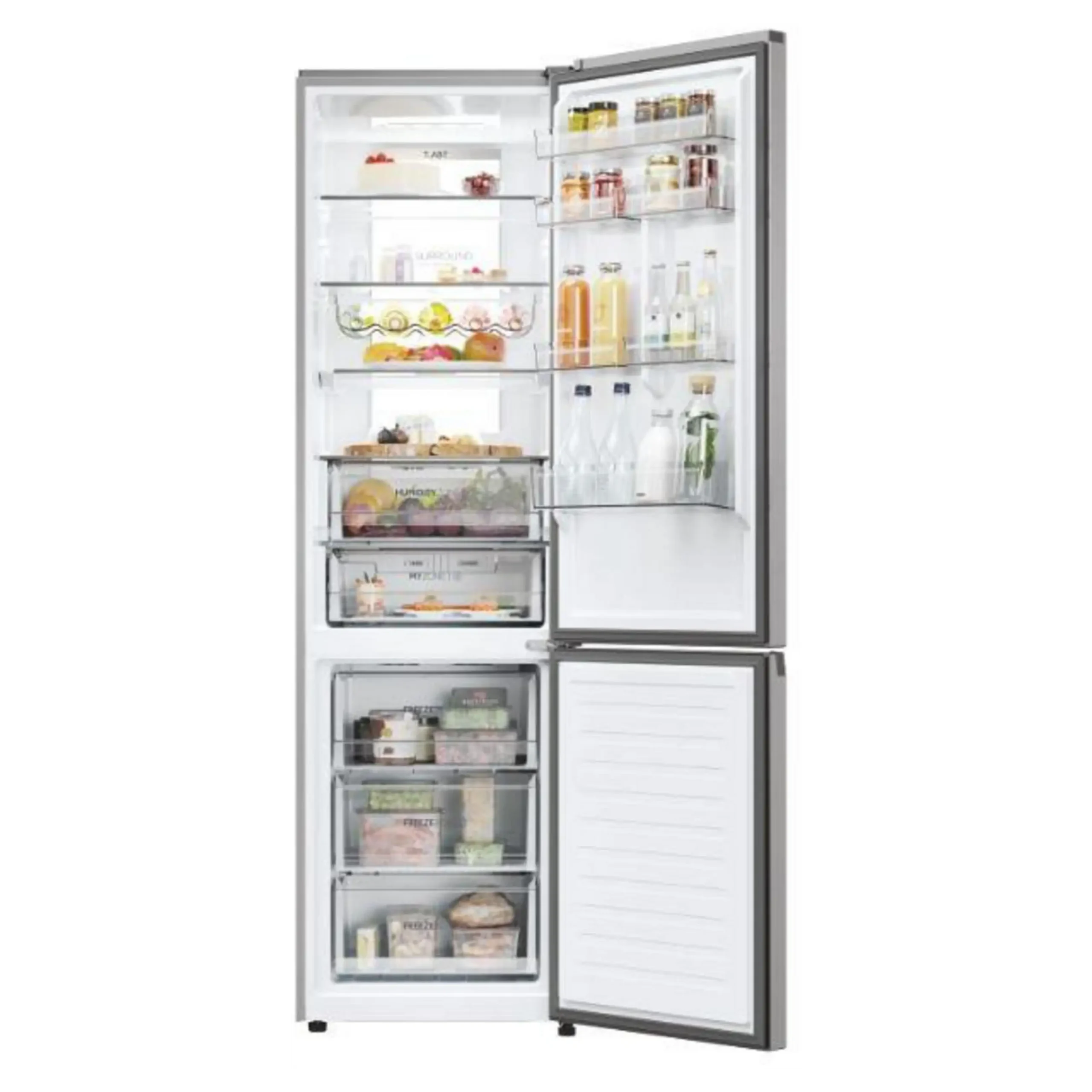 Frigorífico combi - HAIER 34005713, No Frost, Dinámico (con ventilador), Altura 2050 mm, Capacidad 409 l, Acero – Image 9